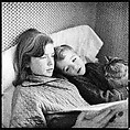 [48 Portraits of Coggeshall Children Reading in Bed; Caroline Blackwood; Robert and Mary Frank], Walker Evans (American, St. Louis, Missouri 1903–1975 New Haven, Connecticut), Film negative