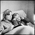 [48 Portraits of Coggeshall Children Reading in Bed; Caroline Blackwood; Robert and Mary Frank], Walker Evans (American, St. Louis, Missouri 1903–1975 New Haven, Connecticut), Film negative