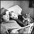 [48 Portraits of Coggeshall Children Reading in Bed; Caroline Blackwood; Robert and Mary Frank], Walker Evans (American, St. Louis, Missouri 1903–1975 New Haven, Connecticut), Film negative