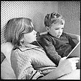 [48 Portraits of Coggeshall Children Reading in Bed; Caroline Blackwood; Robert and Mary Frank], Walker Evans (American, St. Louis, Missouri 1903–1975 New Haven, Connecticut), Film negative