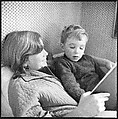 [48 Portraits of Coggeshall Children Reading in Bed; Caroline Blackwood; Robert and Mary Frank], Walker Evans (American, St. Louis, Missouri 1903–1975 New Haven, Connecticut), Film negative