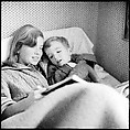 [48 Portraits of Coggeshall Children Reading in Bed; Caroline Blackwood; Robert and Mary Frank], Walker Evans (American, St. Louis, Missouri 1903–1975 New Haven, Connecticut), Film negative