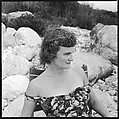 [24 Portraits of Eliza Parkinson Reading Newspaper on Beach, Possibly Fisher's Island, New York], Walker Evans (American, St. Louis, Missouri 1903–1975 New Haven, Connecticut), Film negative