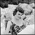[24 Portraits of Eliza Parkinson Reading Newspaper on Beach, Possibly Fisher's Island, New York], Walker Evans (American, St. Louis, Missouri 1903–1975 New Haven, Connecticut), Film negative