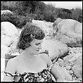 [24 Portraits of Eliza Parkinson Reading Newspaper on Beach, Possibly Fisher's Island, New York], Walker Evans (American, St. Louis, Missouri 1903–1975 New Haven, Connecticut), Film negative