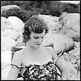 [24 Portraits of Eliza Parkinson Reading Newspaper on Beach, Possibly Fisher's Island, New York], Walker Evans (American, St. Louis, Missouri 1903–1975 New Haven, Connecticut), Film negative