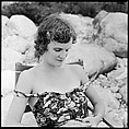 [24 Portraits of Eliza Parkinson Reading Newspaper on Beach, Possibly Fisher's Island, New York], Walker Evans (American, St. Louis, Missouri 1903–1975 New Haven, Connecticut), Film negative