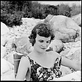 [24 Portraits of Eliza Parkinson Reading Newspaper on Beach, Possibly Fisher's Island, New York], Walker Evans (American, St. Louis, Missouri 1903–1975 New Haven, Connecticut), Film negative