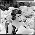 [24 Portraits of Eliza Parkinson Reading Newspaper on Beach, Possibly Fisher's Island, New York], Walker Evans (American, St. Louis, Missouri 1903–1975 New Haven, Connecticut), Film negative