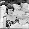 [24 Portraits of Eliza Parkinson Reading Newspaper on Beach, Possibly Fisher's Island, New York], Walker Evans (American, St. Louis, Missouri 1903–1975 New Haven, Connecticut), Film negative