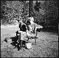 [89 Portraits and Snapshots: Carrol Cooney and Bocce Tournament Spectators, Turtle at Old Lyme Country Club, Old Lyme, Connecticut], Walker Evans (American, St. Louis, Missouri 1903–1975 New Haven, Connecticut), Film negative