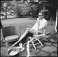 [12 Portraits of Carrol Cooney Seated on Patio, Connecticut], Walker Evans (American, St. Louis, Missouri 1903–1975 New Haven, Connecticut), Film negative