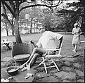 [12 Portraits of Carrol Cooney Seated on Patio, Connecticut], Walker Evans (American, St. Louis, Missouri 1903–1975 New Haven, Connecticut), Film negative