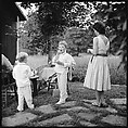 [52 Portraits of Unknown Family and Isabelle Evans in Conversation Around Outdoor Table], Walker Evans (American, St. Louis, Missouri 1903–1975 New Haven, Connecticut), Film negative