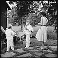 [52 Portraits of Unknown Family and Isabelle Evans in Conversation Around Outdoor Table], Walker Evans (American, St. Louis, Missouri 1903–1975 New Haven, Connecticut), Film negative