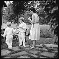 [52 Portraits of Unknown Family and Isabelle Evans in Conversation Around Outdoor Table], Walker Evans (American, St. Louis, Missouri 1903–1975 New Haven, Connecticut), Film negative
