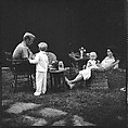 [52 Portraits of Unknown Family and Isabelle Evans in Conversation Around Outdoor Table], Walker Evans (American, St. Louis, Missouri 1903–1975 New Haven, Connecticut), Film negative