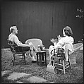[52 Portraits of Unknown Family and Isabelle Evans in Conversation Around Outdoor Table], Walker Evans (American, St. Louis, Missouri 1903–1975 New Haven, Connecticut), Film negative