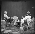 [52 Portraits of Unknown Family and Isabelle Evans in Conversation Around Outdoor Table], Walker Evans (American, St. Louis, Missouri 1903–1975 New Haven, Connecticut), Film negative