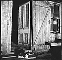 [12 Details of Door with Printed Cardboard, Nova Scotia], Walker Evans (American, St. Louis, Missouri 1903–1975 New Haven, Connecticut), Film negative