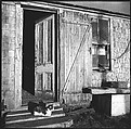 [12 Details of Door with Printed Cardboard, Nova Scotia], Walker Evans (American, St. Louis, Missouri 1903–1975 New Haven, Connecticut), Film negative