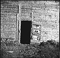 [12 Details of Door with Printed Cardboard, Nova Scotia], Walker Evans (American, St. Louis, Missouri 1903–1975 New Haven, Connecticut), Film negative