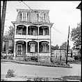 [84 Interior Views of Melinda Blauvelt's Apartment, New Haven, Portraits of Melinda Blauvelt, Exterior Views of Houses, Liquor Store Sign], Walker Evans (American, St. Louis, Missouri 1903–1975 New Haven, Connecticut), Film negative