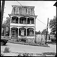 [84 Interior Views of Melinda Blauvelt's Apartment, New Haven, Portraits of Melinda Blauvelt, Exterior Views of Houses, Liquor Store Sign], Walker Evans (American, St. Louis, Missouri 1903–1975 New Haven, Connecticut), Film negative