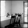 [84 Interior Views of Melinda Blauvelt's Apartment, New Haven, Portraits of Melinda Blauvelt, Exterior Views of Houses, Liquor Store Sign], Walker Evans (American, St. Louis, Missouri 1903–1975 New Haven, Connecticut), Film negative