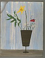 [Floral Still-Life], Walker Evans  American, Tempera on panel