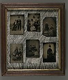[Six Tintypes], Walker Evans  American, Tintypes and graphite on paper