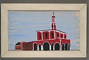 [Red Church], Walker Evans  American, Tempera on panel