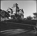 [9 Exterior Views of Victorian House with Photographer's Shadow in Foreground], Walker Evans (American, St. Louis, Missouri 1903–1975 New Haven, Connecticut), Film negative