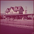 [464 Interior and Exterior Views of Railroad Station Depots, for Fortune Article "The U.S. Depot"], Walker Evans (American, St. Louis, Missouri 1903–1975 New Haven, Connecticut), Color film transparency
