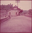 [464 Interior and Exterior Views of Railroad Station Depots, for Fortune Article "The U.S. Depot"], Walker Evans (American, St. Louis, Missouri 1903–1975 New Haven, Connecticut), Color film transparency