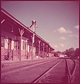 [464 Interior and Exterior Views of Railroad Station Depots, for Fortune Article "The U.S. Depot"], Walker Evans (American, St. Louis, Missouri 1903–1975 New Haven, Connecticut), Color film transparency