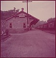 [464 Interior and Exterior Views of Railroad Station Depots, for Fortune Article "The U.S. Depot"], Walker Evans (American, St. Louis, Missouri 1903–1975 New Haven, Connecticut), Color film transparency