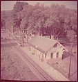 [464 Interior and Exterior Views of Railroad Station Depots, for Fortune Article "The U.S. Depot"], Walker Evans (American, St. Louis, Missouri 1903–1975 New Haven, Connecticut), Color film transparency