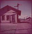 [464 Interior and Exterior Views of Railroad Station Depots, for Fortune Article "The U.S. Depot"], Walker Evans (American, St. Louis, Missouri 1903–1975 New Haven, Connecticut), Color film transparency