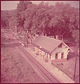 [464 Interior and Exterior Views of Railroad Station Depots, for Fortune Article "The U.S. Depot"], Walker Evans (American, St. Louis, Missouri 1903–1975 New Haven, Connecticut), Color film transparency