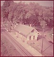 [464 Interior and Exterior Views of Railroad Station Depots, for Fortune Article "The U.S. Depot"], Walker Evans (American, St. Louis, Missouri 1903–1975 New Haven, Connecticut), Color film transparency