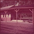 [464 Interior and Exterior Views of Railroad Station Depots, for Fortune Article "The U.S. Depot"], Walker Evans (American, St. Louis, Missouri 1903–1975 New Haven, Connecticut), Color film transparency