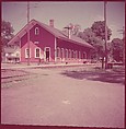[464 Interior and Exterior Views of Railroad Station Depots, for Fortune Article "The U.S. Depot"], Walker Evans (American, St. Louis, Missouri 1903–1975 New Haven, Connecticut), Color film transparency