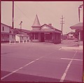 [464 Interior and Exterior Views of Railroad Station Depots, for Fortune Article "The U.S. Depot"], Walker Evans (American, St. Louis, Missouri 1903–1975 New Haven, Connecticut), Color film transparency