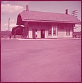 [464 Interior and Exterior Views of Railroad Station Depots, for Fortune Article "The U.S. Depot"], Walker Evans (American, St. Louis, Missouri 1903–1975 New Haven, Connecticut), Color film transparency