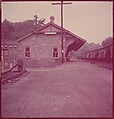 [464 Interior and Exterior Views of Railroad Station Depots, for Fortune Article "The U.S. Depot"], Walker Evans (American, St. Louis, Missouri 1903–1975 New Haven, Connecticut), Color film transparency