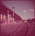 [464 Interior and Exterior Views of Railroad Station Depots, for Fortune Article "The U.S. Depot"], Walker Evans (American, St. Louis, Missouri 1903–1975 New Haven, Connecticut), Color film transparency