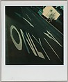 [Street Lettering and Arrows], Walker Evans  American, Instant internal dye diffusion transfer print (Polaroid SX-70)