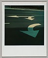 [Street Arrows], Walker Evans  American, Instant internal dye diffusion transfer print (Polaroid SX-70)