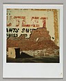 [Torn Clothing Store Poster, Alabama], Walker Evans  American, Instant internal dye diffusion transfer print (Polaroid SX-70)